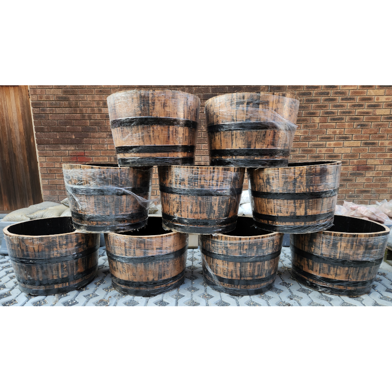 Wine Barrel Planter