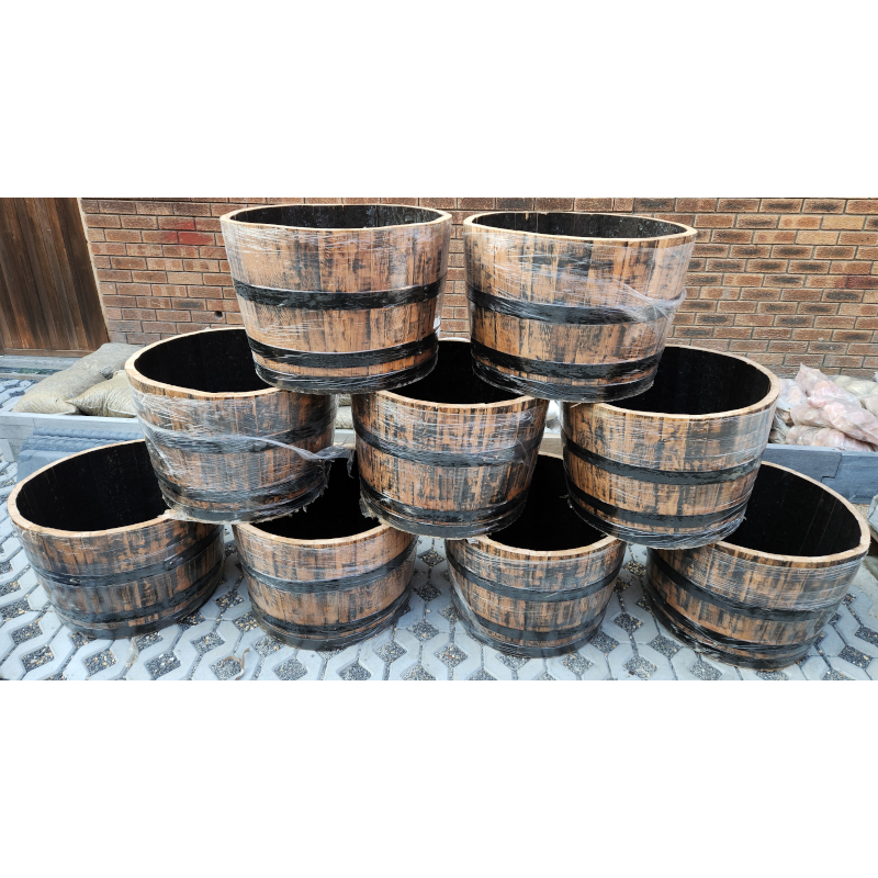 Wine Barrel Planter