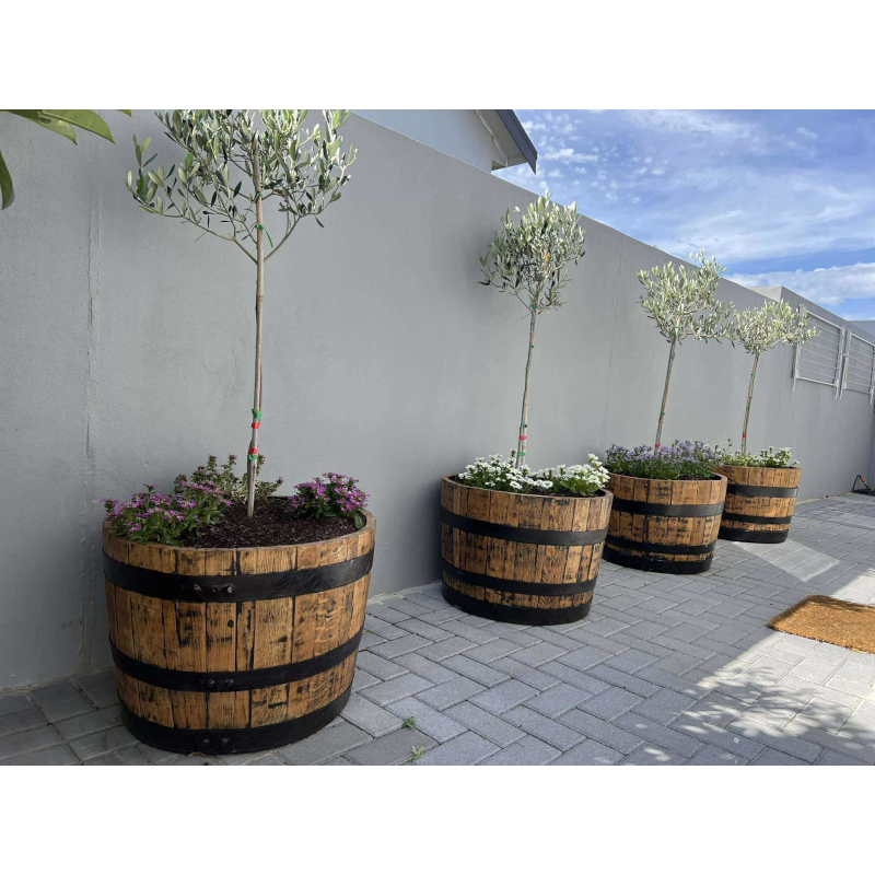 Wine Barrel Planter