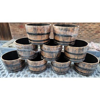 Wine Barrel Planter